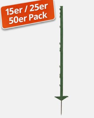 Vollkunststoffpfahl mit Stahlspitze und Doppeltritt 104cm Weidezaun ?AKTION?