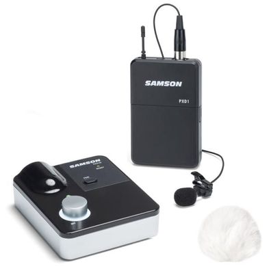 Samson Drahtlos-System XPDm Lavalier mit Windschutz Weiss