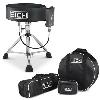 Eich Hocker DBC400R Subwoofer-Hocker Velours Komplett-Set mit Taschen