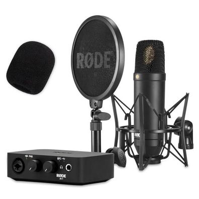 Rode Mikrofon NT1-Kit Studio-Mikrofon mit AI-1 Interface und Popschutz