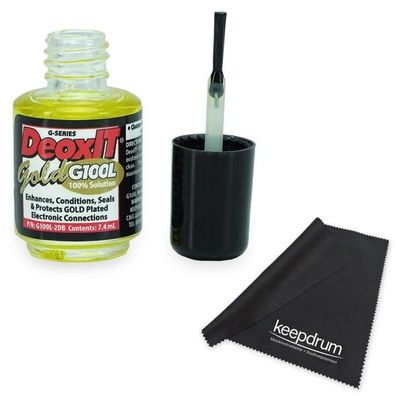 Caig DeoxIT Kontaktreiniger G100L-2DB Gold mit Tuch