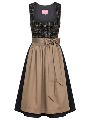 Dirndl Rosvina 70cm Länge schwarz