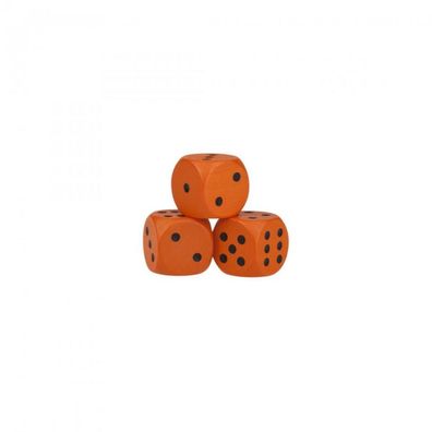 Augenwürfel - 12mm - Holz - orange