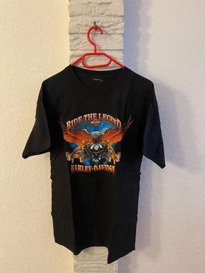 Harley Davidson Ride The Legend Vintage T-Shirt Hoodie Sweatshirt Herren Damen Fan