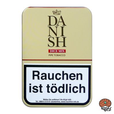 DANISH DICE MIX Pfeifentabak 100g Dose, Nuss-Aroma