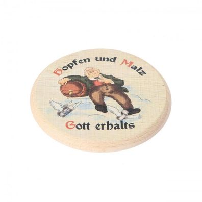 Bierdeckel farbig Hopfen und Malz