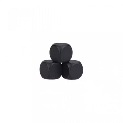 Blankowürfel - 12mm - schwarz