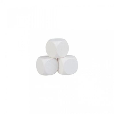 Blankowürfel - 12mm - weiss