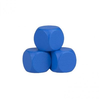 Blankowürfel - 16mm - Holz - blau