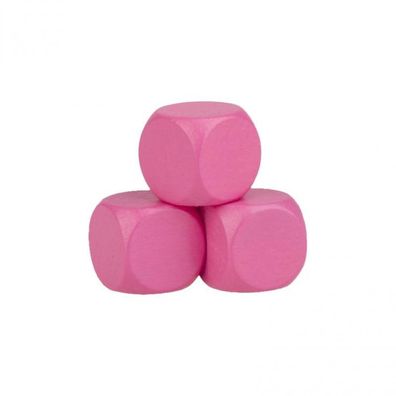 Blankowürfel - 16mm - Holz - rosa