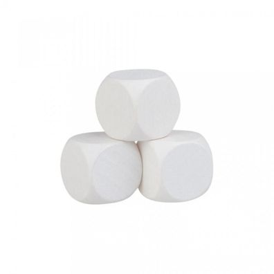 Blankowürfel - 20mm - weiss