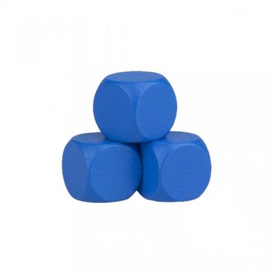 Blankowürfel - 20mm - blau