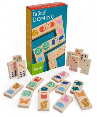 Brändi Domino - XL große Steine - Ein Spiel - zwei Spielvarianten
