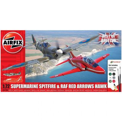 Airfix - Best of British Spitfire and Hawk - Gift-Set - 1:72 - 50 Teile