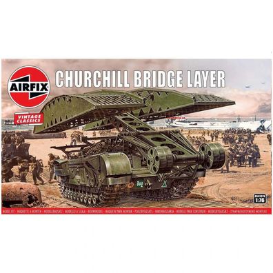 Airfix - Churchill Bridge Layer - Vintage Classics - 1:76 - 129 Teile