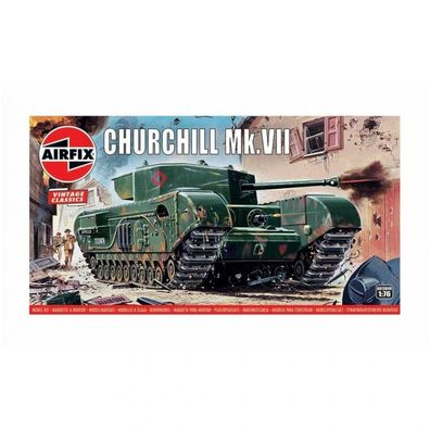 Airfix - Churchill Mk. VII - Vintage Classics - 1:76 - 104 Teile