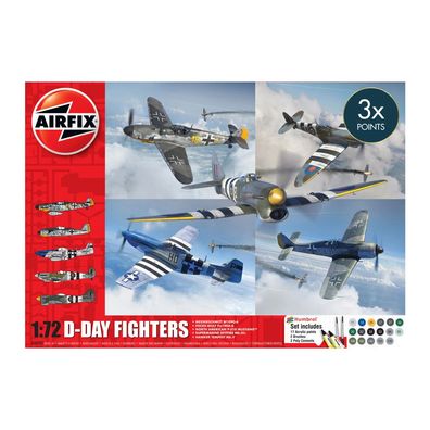 Airfix - D-Day Fighters - Gift-Set - 1:72 - 5 Flugzeuge