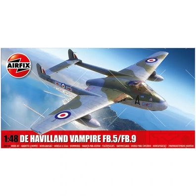 Airfix - de Havilland Vampire FB.5/FB.9 - 1:48 - 124 Teile