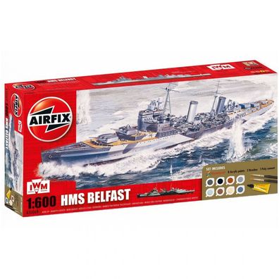Airfix - HMS Belfast - Gift-Set - 1:600 - 250 Teile