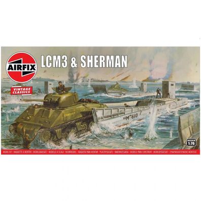 Airfix - LCM3/Sherman - Vintage Classics - 1:76 - 88 Teile