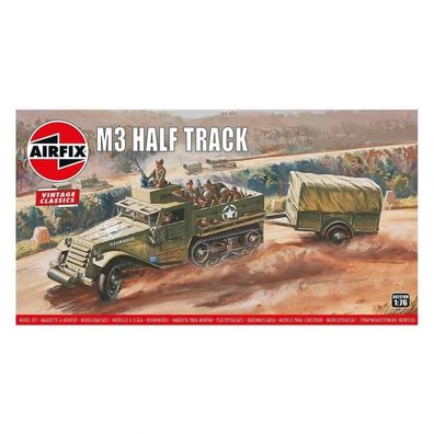 Airfix - M3 Half-Track - Vintage Classics - 1:76 - 54 Teile