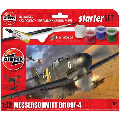 Airfix - Messerschmitt Bf109F-4 - Starter-Set - 1:72 - 30 Teile
