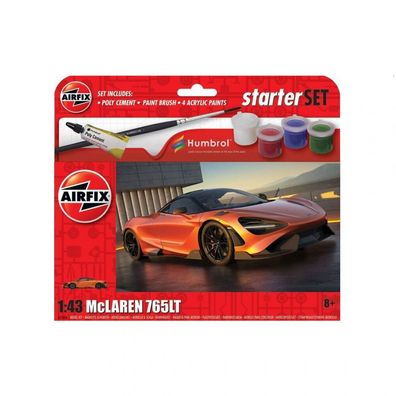 Airfix - McLaren 765LT - Starter-Set - 1:43 - 35 Teile