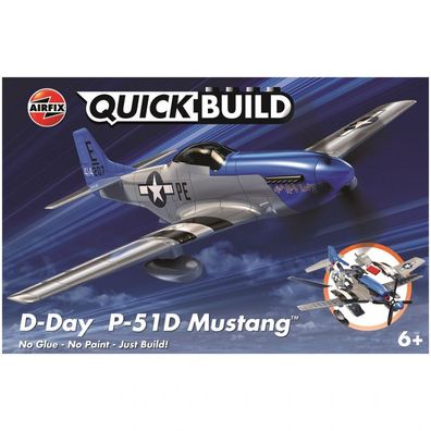 Airfix - Quickbuild - D-Day P-51D Mustang - 38 Teile