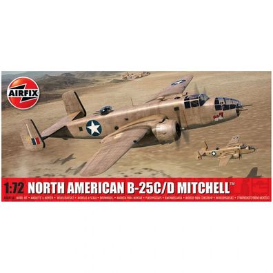 Airfix - North American B-25C/D Mitchell - 1:72 - 165 Teile