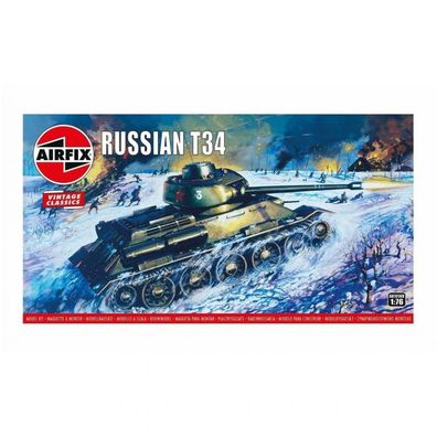 Airfix - Russian T-34 - Vintage Classics - 1:76 - 58 Teile