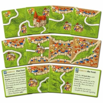 Carcassonne - Das Fest II (neue Edition) (Mini-Erweiterung) - DE/EN