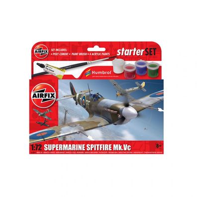 Airfix - Starter Set - Supermarine Spitfire Mk. Vc - 1:72 - 26 Teile