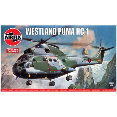 Airfix - Westland Puma HC.1 - Vintage Classic - 1:72 - 112 Teile
