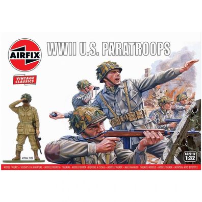 Airfix - WWII U.S. Paratroops - Vintage Classics - 1:32 - 14 Teile