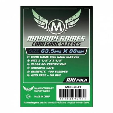Card Game Sleeves (100 Stück) 63,5x88mm - 7041 - Kartenhüllen