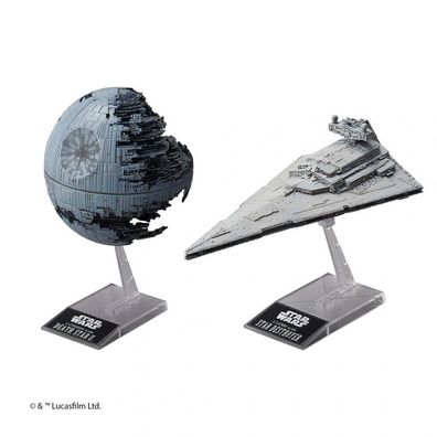 BANDAI - Death Star II + Imperial Star Destroyer - 1:2700000