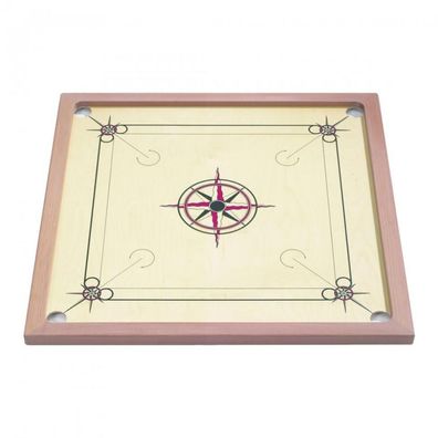 Carrom Standard - schwarz-rot - Buche - Spielfläche Birke
