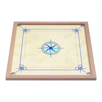Carrom Standard - dunkelblau-hellblau - Buche - Spielfläche Birke