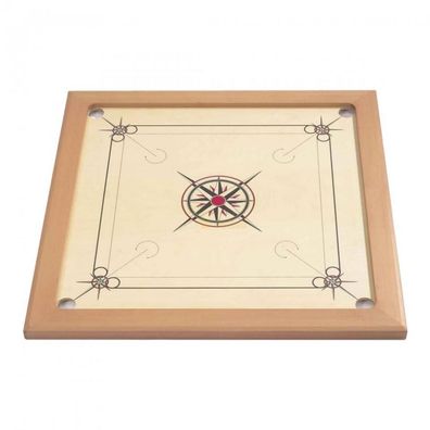 Carrom Top-Class - schwarz-rot - Buche - Spielfläche Birke