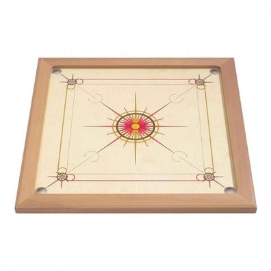 Carrom Superior - rot-orange-gelb - Buche - Spielfläche Birke