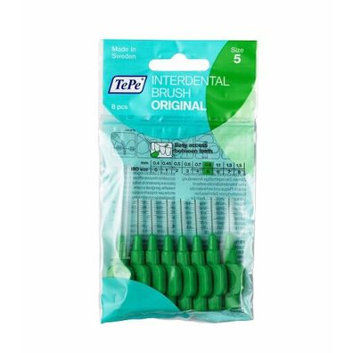Interdentalbürste Normal 0 8 Mm Grün 8 Stück Interdentalzahnbürsten