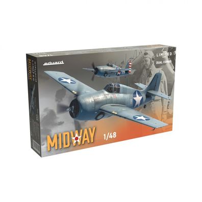 Eduard - MIDWAY - F4F-3/F4F-4 Wildcat - Dual Combo - 2 Modelle - 1:48 - Limited Editi