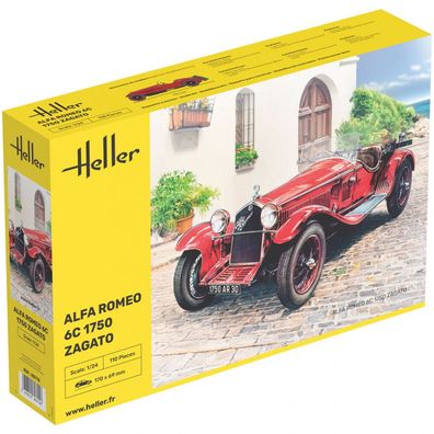 Heller - Alfa Romeo 6C 1750 Zagato - 1:24 - 110 Teile