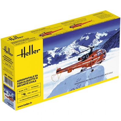Heller - Alouette III Sécurité Civile - 1:72 - 72 Teile