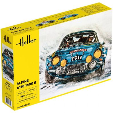 Heller - Alpine A110 1600 S - 1:24 - 139 Teile