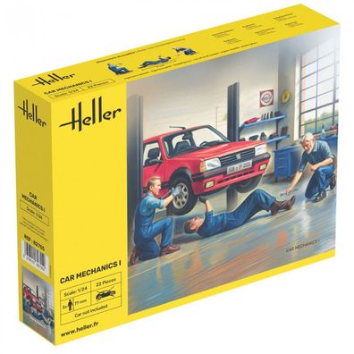 Heller - Car Mechanics I - 1:24 - 22 Teile - 3 Figuren