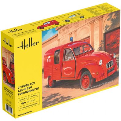 Heller - Citroën 2CV AZU-B 250 Fourgonnette - 1:24 - 111 Teile