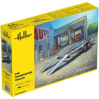 Heller - Car Transporter Trailer - 1:24 - 98 Teile