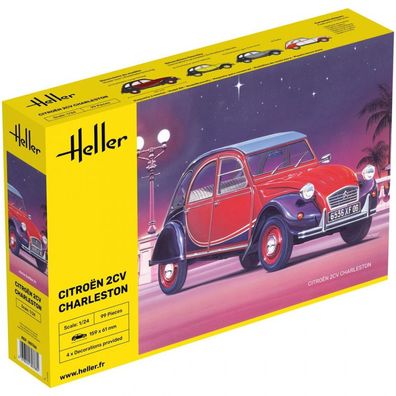 Heller - Citroen 2CV Charleston - 1:24 - 99 Teile