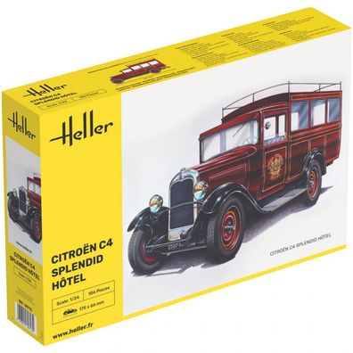 Heller - Citroen C4 Splendid Hôtel - 1:24 - 106 Teile